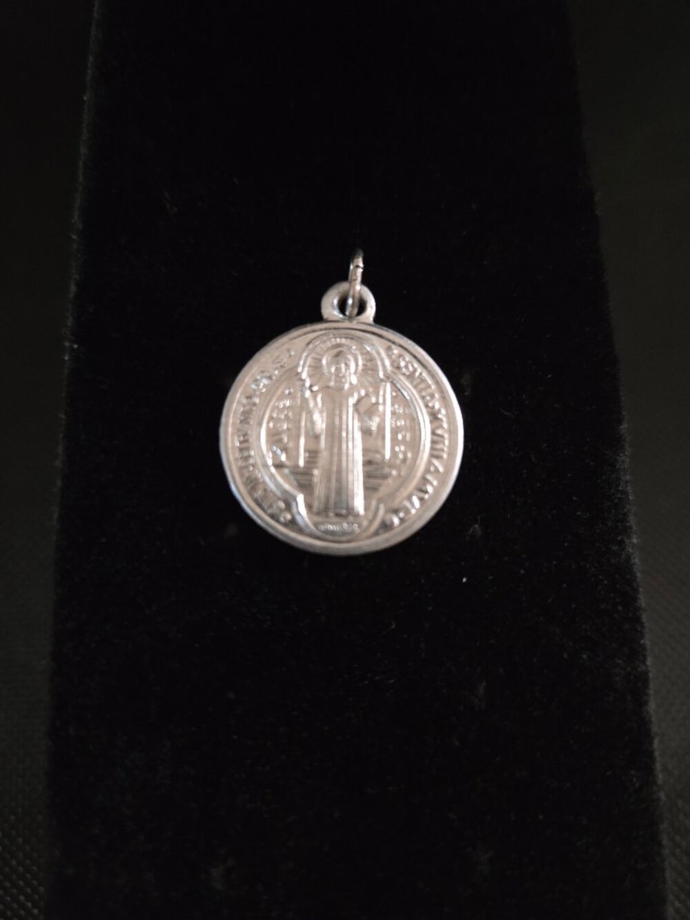 Share Saint Benedict ' Aluminum ' Medal Double sided 1'' Round Charm